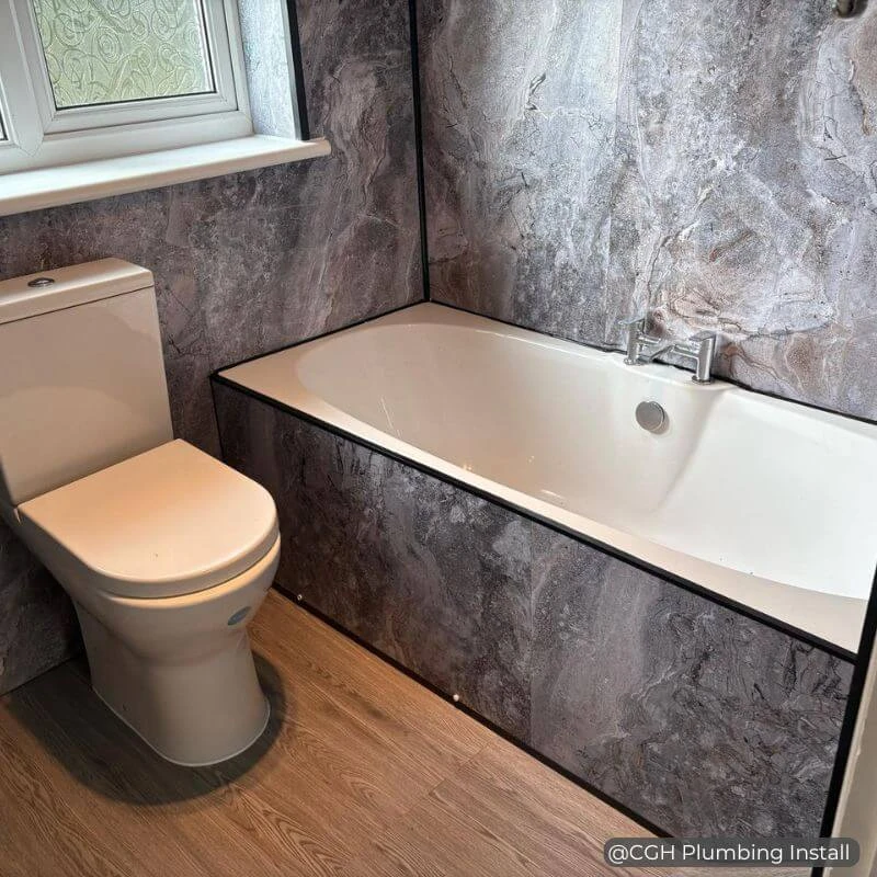 Premium Large Mochaccino Marble Matt 1.0m X 2.4m Shower Panel 13 Premium Large Mochaccino Marble Matt 1.0m X 2.4m Shower Panel - Image 11