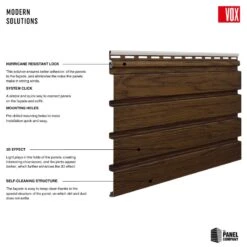 Walnut - Vox Fronto Slat Wall Panels -Wall Panel Store 27