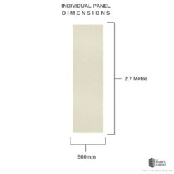 Aversa Contempo Smooth 500mm X 2.7m -Wall Panel Store BEIGE GLOSS SHOWER PANELS