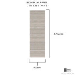 Armagh Ultimo Tile 500mm X 2.7m 12 Armagh Ultimo Tile 500mm X 2.7m -Wall Panel Store BEIGE TILE EFFECT BATHROOM WALL PANELS dimensions