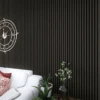 STRIVO Curve Acoustic Slat Wall Panel - Black Oak -Wall Panel Store Black Oak front 1