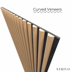 STRIVO Curve Acoustic Slat Wall Panel - Natural Oak -Wall Panel Store CurvedVeneers d387dc15 afa5 40cb 9864 987c2378e869