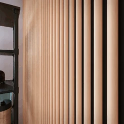 STRIVO Curve Acoustic Slat Wall Panel - Natural Oak -Wall Panel Store Curved close up 1