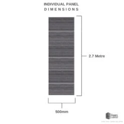 Gwent Ultimo Tile 500mm X 2.7m -Wall Panel Store DARK GREY TILE EFFECT BATHROOM WALL PANEL DIMENSIONS 93319d15 3f32 44ac bdb0 7a450715798c