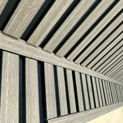 French Oak Water Resistant Slat Wall Panel - Sulcado -Wall Panel Store French oak water resistant slat panel with trims