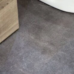 Dark Grey Stone SPC Flooring | W/ Built In Underlay | KlickerFloor 1.86m² Pack