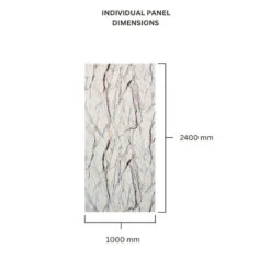 Premium Large Milazzo 1.0m X 2.4m Shower Panel -Wall Panel Store Milazzo dimension 1