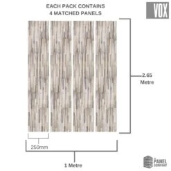 Vox Vilo Motivo Fun Wood | 4 Pack -Wall Panel Store VILO MOTIVO FUN WOOD DECORATIVE WALL PANEL DIMENSION