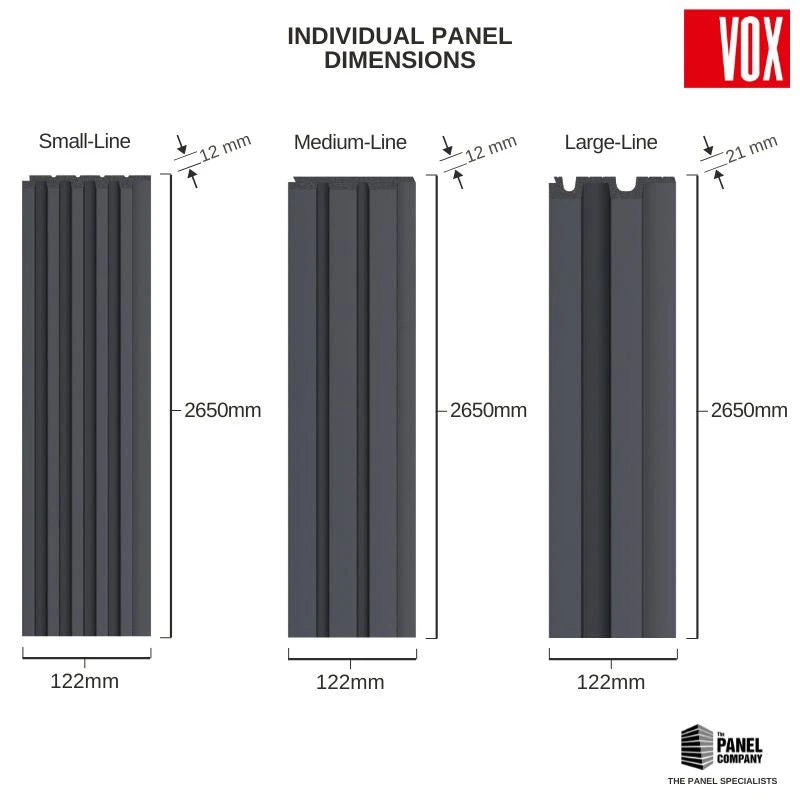 Vox Linerio Anthracite Slat Panel | Available In S-Line, M-Line & L-Line 9 Vox Linerio Anthracite Slat Panel | Available In S-Line, M-Line & L-Line - Image 7