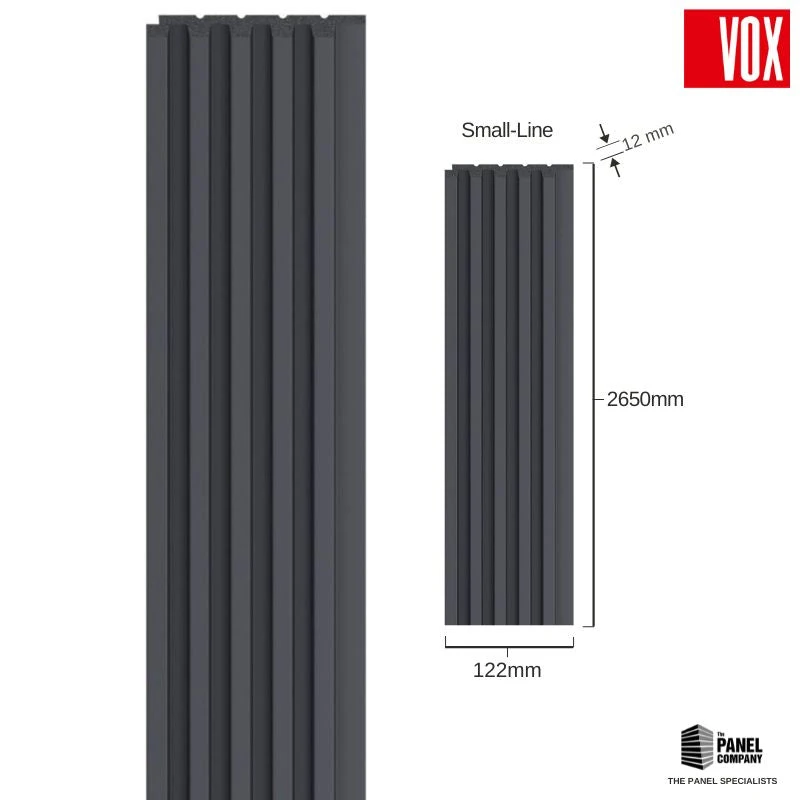 Vox Linerio Anthracite Slat Panel | Available In S-Line, M-Line & L-Line 6 Vox Linerio Anthracite Slat Panel | Available In S-Line, M-Line & L-Line - Image 4