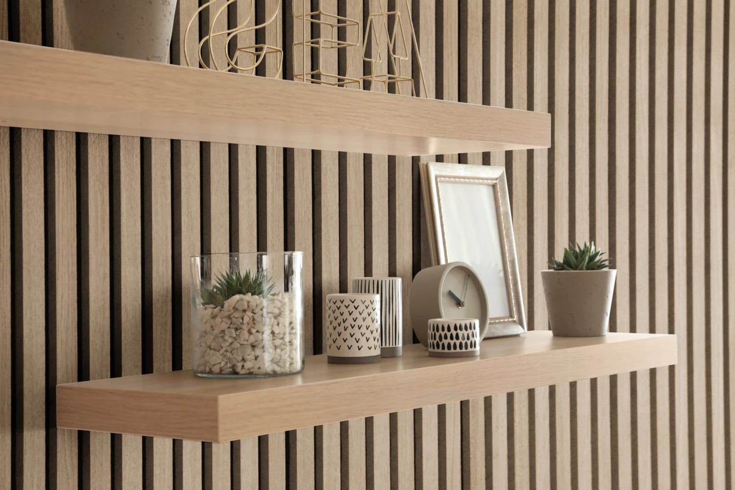 Wall Panel Store -Wall Panel Store aranzacja 4 Lamel debowy na czar