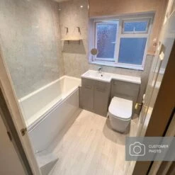 Beige Concrete 8mm -Wall Panel Store beige concrete bathroom