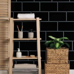 Black Metro Brick 8mm 14 Black Metro Brick 8mm -Wall Panel Store black metro pvc wall panels