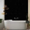 Large Black Sparkle 1.0m X 2.4m Shower Panel -Wall Panel Store black sparkle shower board