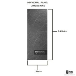 Premium Large Lindos Dark Grey Matt 1.0m X 2.4m Shower Panel 17 Premium Large Lindos Dark Grey Matt 1.0m X 2.4m Shower Panel -Wall Panel Store dark lindos shower paneling