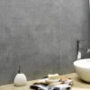 Dumawall Plus Polished Concrete | Solid Bathroom Wall Tile | 8 Pack 1 Dumawall Plus Polished Concrete | Solid Bathroom Wall Tile | 8 Pack -Wall Panel Store dumawall polished grey bathroom wall tile panel