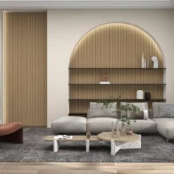 Gold Metallic 3D Slat Wall Panel - Sulcado 23 Gold Metallic 3D Slat Wall Panel - Sulcado -Wall Panel Store gold metallic slat wall pane