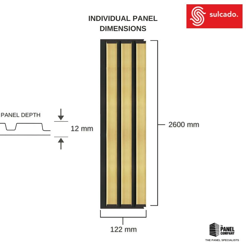 Gold Metallic 3D Slat Wall Panel - Sulcado 9 Gold Metallic 3D Slat Wall Panel - Sulcado - Image 7