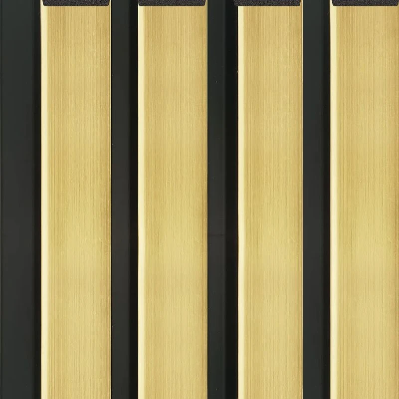 Gold Metallic 3D Slat Wall Panel - Sulcado 5 Gold Metallic 3D Slat Wall Panel - Sulcado - Image 3