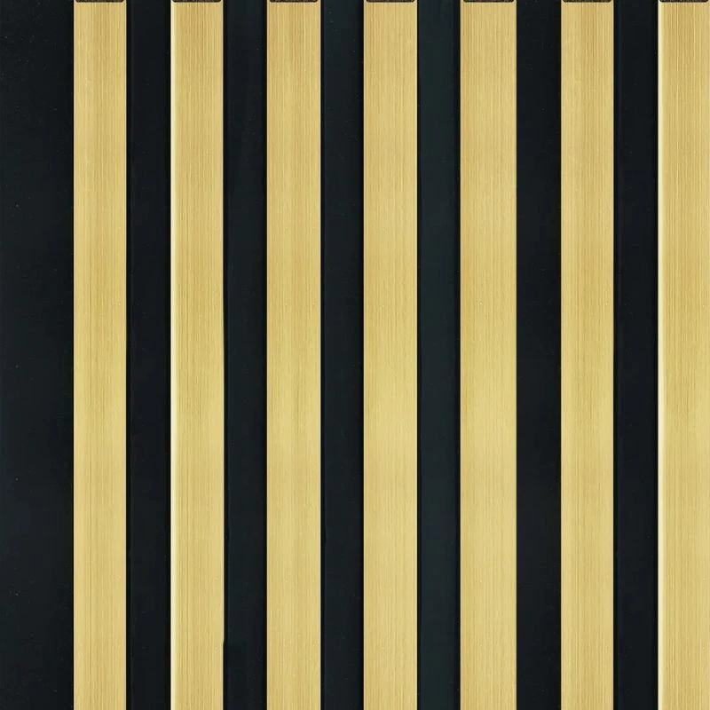 Gold Metallic 3D Slat Wall Panel - Sulcado 4 Gold Metallic 3D Slat Wall Panel - Sulcado - Image 2