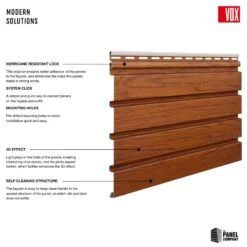 Golden Oak - Vox Fronto Slat Wall Panels -Wall Panel Store golden oak fronto slat panel features