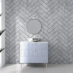 Premium Large Grey Herringbone Tile 1.0m X 2.4m Shower Panel 17 Premium Large Grey Herringbone Tile 1.0m X 2.4m Shower Panel -Wall Panel Store grey herringbone shower panel b1ee10c3 dee0 4514 b98c 2e7f2318b996