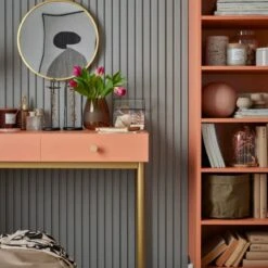 Vox Linerio Grey Slat Panel | Available In S-Line, M-Line & L-Line -Wall Panel Store grey linerio wood slat panels