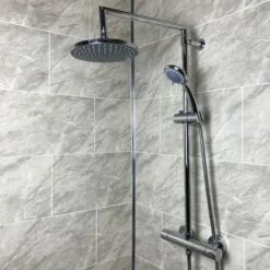 Grey Marble Tile Effect 8mm -Wall Panel Store grey marble tile effect pvc wall panel a3352b88 2ba3 4440 8ebc ae9a27554843