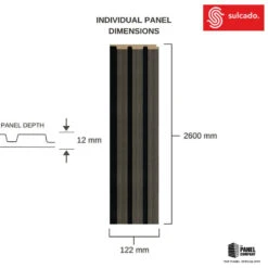 Grey Oak 3D Slat Wall Panel - Sulcado -Wall Panel Store grey oak slat wall panel dimensions large 4bbd626a d168 4798 9591 9aac87e43f52