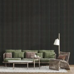 Grey Oak 3D Slat Wall Panel - Sulcado -Wall Panel Store grey oak slat wall panel living room