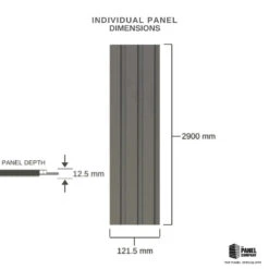 Panel Company Grey Slat Panel 11 Panel Company Grey Slat Panel -Wall Panel Store grey slat 3d panel dimensions