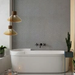 Large Grey Sparkle 1.0m X 2.4m Shower Panel