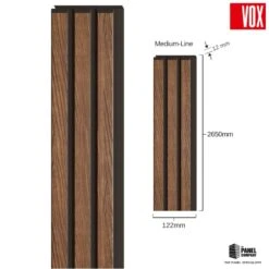 Vox Linerio Mocca Slat Panel | Available In S-Line, M-Line & L-Line -Wall Panel Store mocca vox linerio medium line slat wall panel