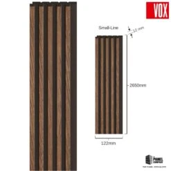 Vox Linerio Mocca Slat Panel | Available In S-Line, M-Line & L-Line -Wall Panel Store mocca vox linerio small line slat wall panel