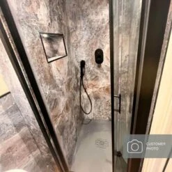 Premium Large Mochaccino Marble Matt 1.0m X 2.4m Shower Panel 17 Premium Large Mochaccino Marble Matt 1.0m X 2.4m Shower Panel -Wall Panel Store mochaccino marble matt