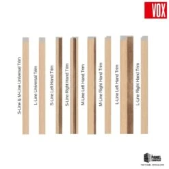 Vox Linerio Natural Slat Panel Trim | Multiple Variants Available -Wall Panel Store natural oak linerio slat wall panel trim options