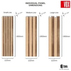 Vox Linerio Natural Slat Panel | Available In S-Line, M-Line & L-Line 23 Vox Linerio Natural Slat Panel | Available In S-Line, M-Line & L-Line -Wall Panel Store natural oak vox linerio slat wall panel dimensions