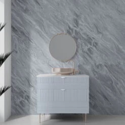 Premium Large Ocean Marble 1.0m X 2.4m Shower Panel