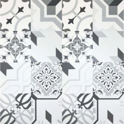 Pittenweem Victorian Tile SPC Flooring | W/ Built In Underlay | Elegance Range | 2.047m² Pack -Wall Panel Store pittenween victorian spc tile