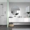 Large White Sparkle 1.0m X 2.4m Shower Panel