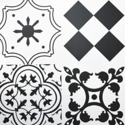 Plockton Victorian Tile SPC Flooring | W/ Built In Underlay | Elegance Range | 2.047m² Pack