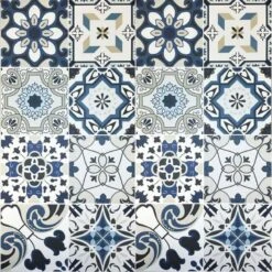 Portree Victorian Tile SPC Flooring | W/ Built In Underlay | Elegance Range | 2.047m² Pack -Wall Panel Store portree victorian spc tile flooring