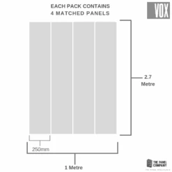 Vox Motivo Graphite | 4 Pack -Wall Panel Store pvc vox panel dimensions 11