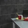 Dumalock 2 Tile Stone Dark Concrete | 8 Pack -Wall Panel Store pvc wall tiles dumalock dark concrete two