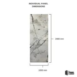 Premium Large San Andreas Marble 1.0m X 2.4m Shower Panel -Wall Panel Store san andreas spec 1