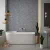 Large Grey Slate Matt 1.0m X 2.4m Shower Panel 1 Large Grey Slate Matt 1.0m X 2.4m Shower Panel -Wall Panel Store slate grey shower board