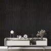 STRIVO Acoustic Slat Panel - Black Oak -Wall Panel Store strivo black oak slat panel wall