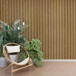 STRIVO Acoustic Slat Panel - Natural Ash -Wall Panel Store strivo natural ash slat panel room 0f679b04 ecce 416c 9fa8 92d56e21471d
