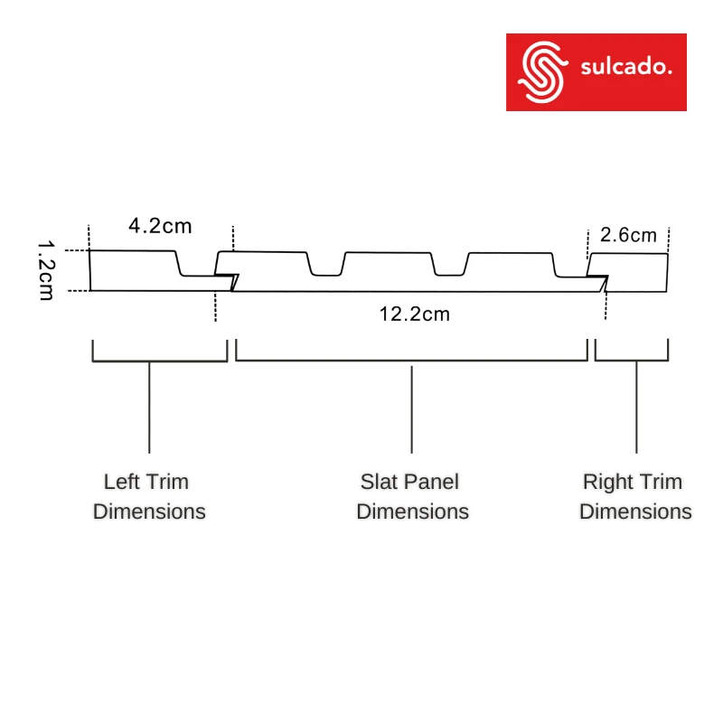 White 3D Slat Wall Panel Framing Trim - Sulcado 7 White 3D Slat Wall Panel Framing Trim - Sulcado - Image 5