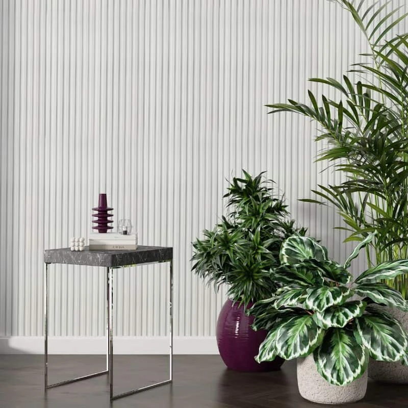 All White 3D Slat Wall Panel 12 All White 3D Slat Wall Panel - Image 10